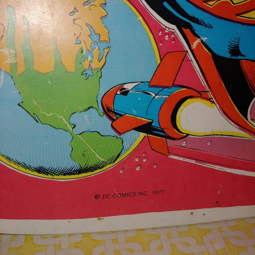 ❎SOLD❎ Rare! Vintage 70s Superman Comic Placemats - Picture 5 of 12